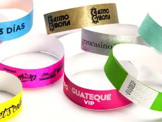 Pulseras Tyvek: Un solo uso, resistentes al agua