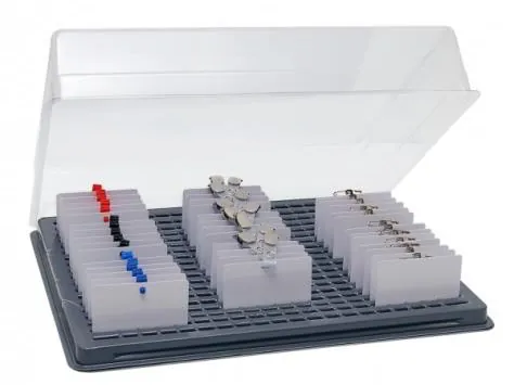 Caja para tarjetas: 76 tarjetas, ideal para congresos