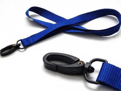 Cordón plano 15 mm: Mosquetón luxe de plástico