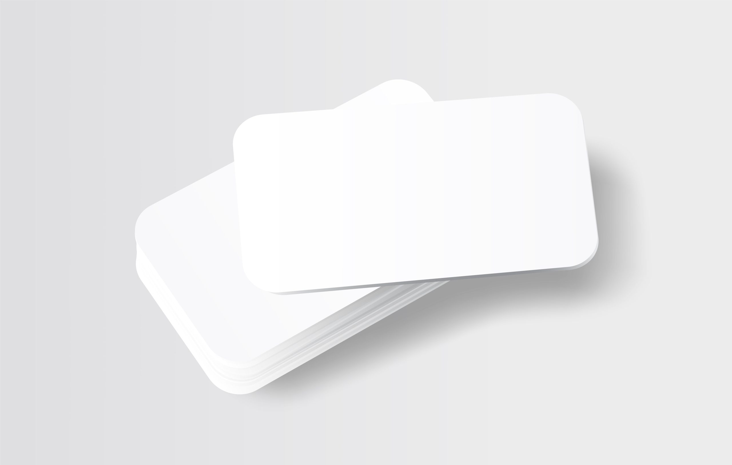 Tarjetas de PVC blancas
