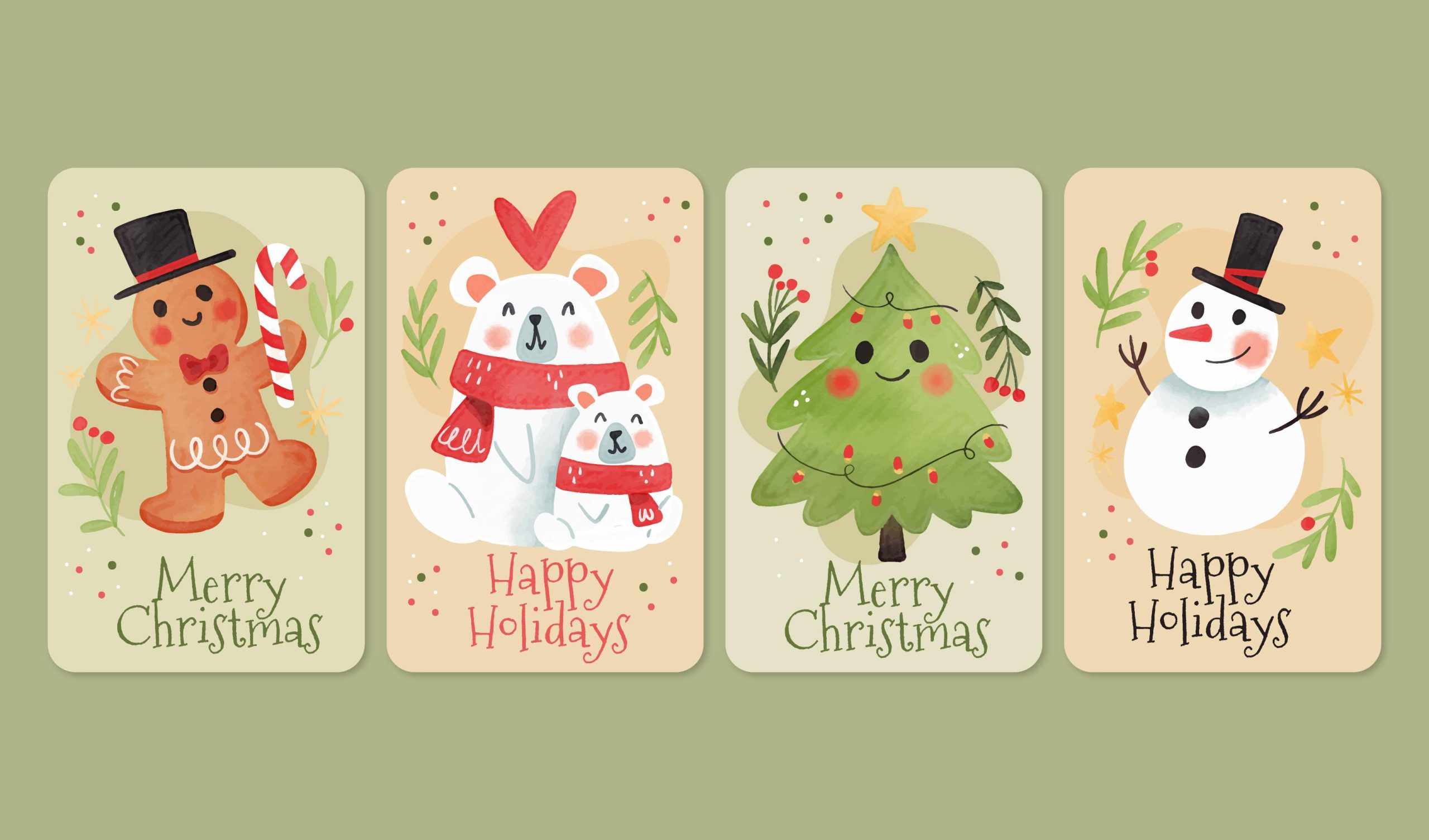 tarjetas de pvc navideñas