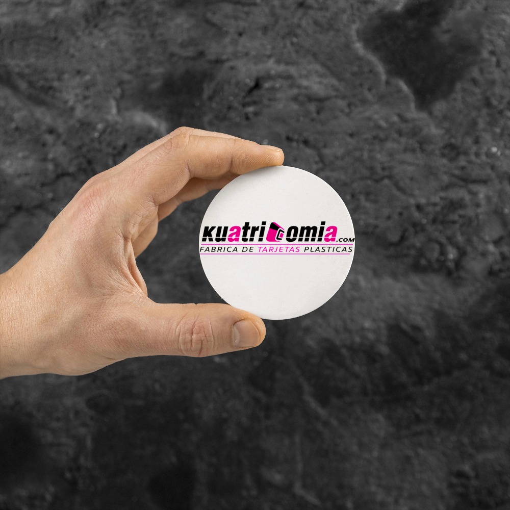 tarjetas de PVC redondas