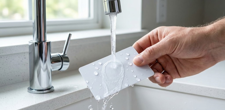 tarjeta resistente al agua